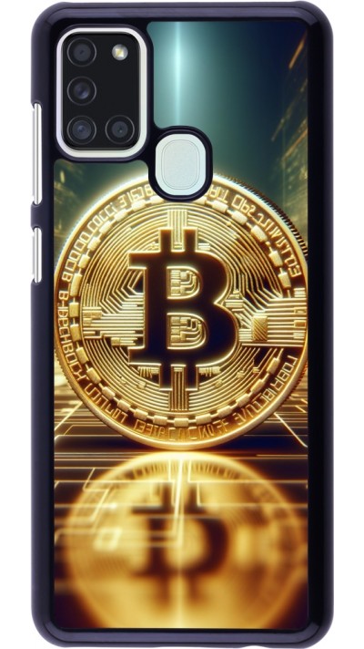 Samsung Galaxy A21s Case Hülle - Bitcoin Stehen