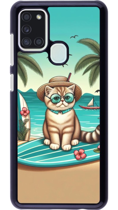 Samsung Galaxy A21s Case Hülle - Chat Surf Stil