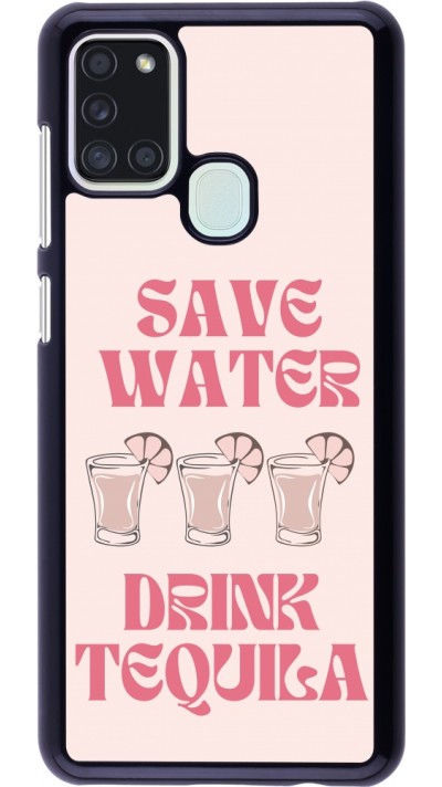 Samsung Galaxy A21s Case Hülle - Cocktail Save Water Drink Tequila