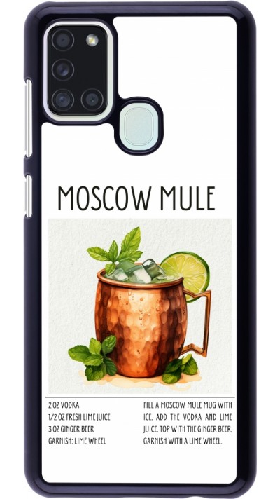 Samsung Galaxy A21s Case Hülle - Cocktail Rezept Moscow Mule