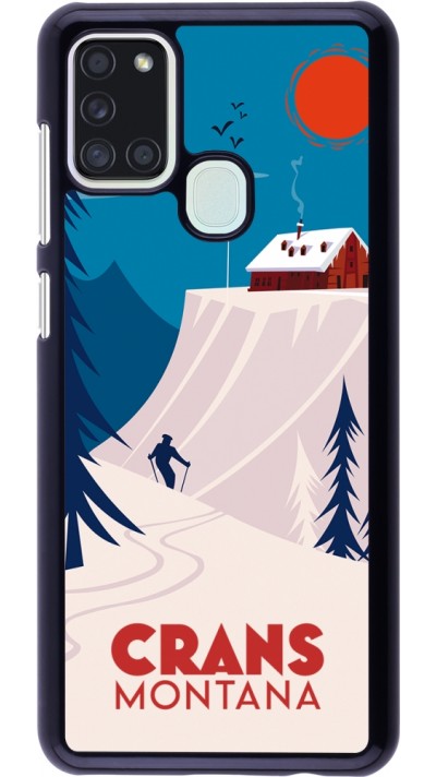 Samsung Galaxy A21s Case Hülle - Crans-Montana Cabane