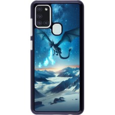 Samsung Galaxy A21s Case Hülle - Drache nächtliche Berg