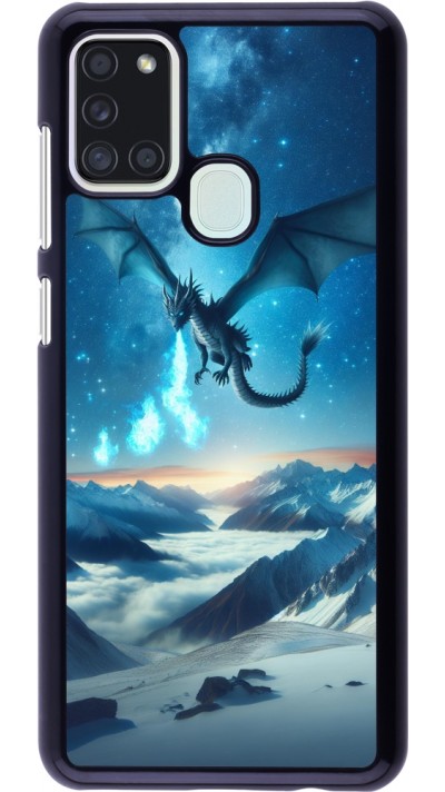 Samsung Galaxy A21s Case Hülle - Drache nächtliche Berg