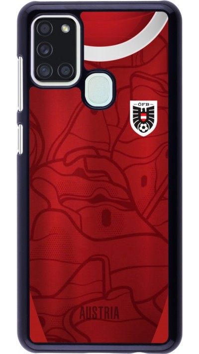 Samsung Galaxy A21s Case Hülle - Austria personalisierbares Fussballtrikot