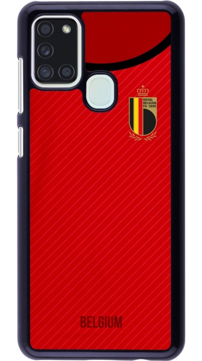 Samsung Galaxy A21s Case Hülle - Belgien 2022 personalisierbares Fußballtrikot