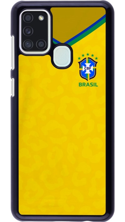 Samsung Galaxy A21s Case Hülle - Brasilien 2022 personalisierbares Fußballtrikot