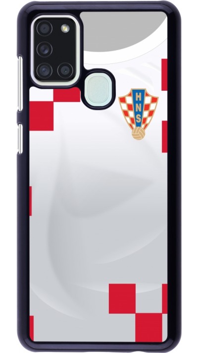 Samsung Galaxy A21s Case Hülle - Kroatien 2022 personalisierbares Fussballtrikot