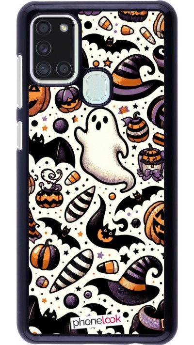 Samsung Galaxy A21s Case Hülle - Halloween 2024 Niedliches Muster