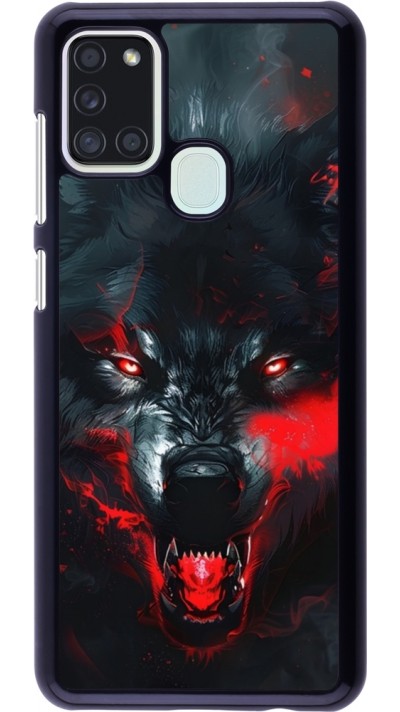 Samsung Galaxy A21s Case Hülle - Halloween 2024 mad werewolf