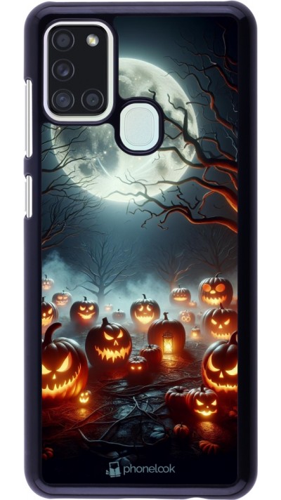 Samsung Galaxy A21s Case Hülle - Halloween 2024 Viele Kuerbisse