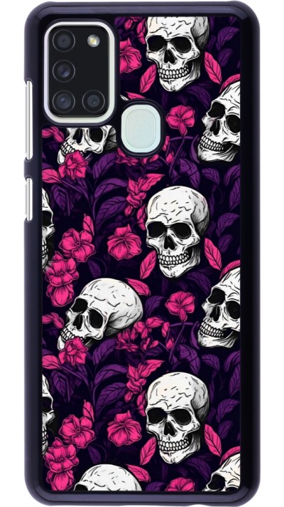 Samsung Galaxy A21s Case Hülle - Halloween 2024 romantic skulls