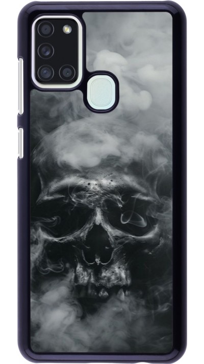 Samsung Galaxy A21s Case Hülle - Halloween 2024 smoky skull