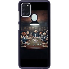 Samsung Galaxy A21s Case Hülle - Die Pokerhunde