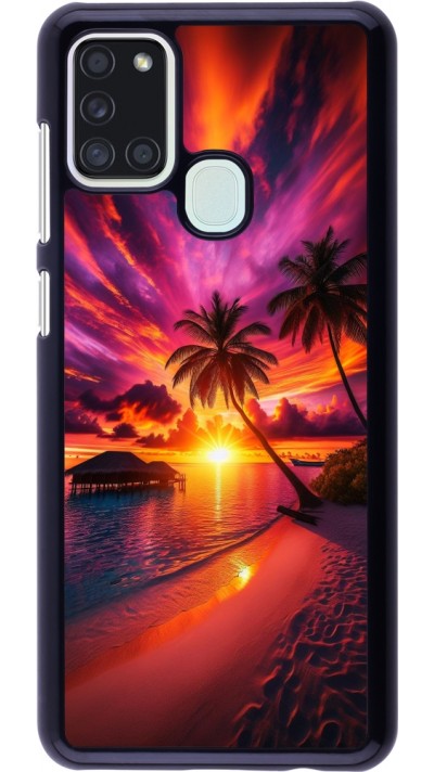 Samsung Galaxy A21s Case Hülle - Malediven Abenddämmerung Glückseligkeit