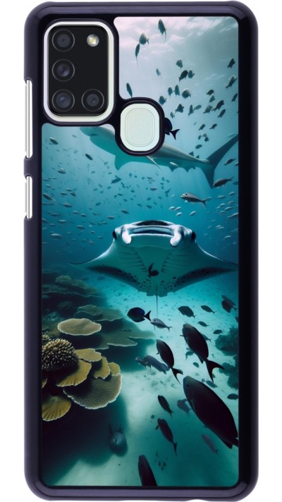 Samsung Galaxy A21s Case Hülle - Manta Lagune Reinigung