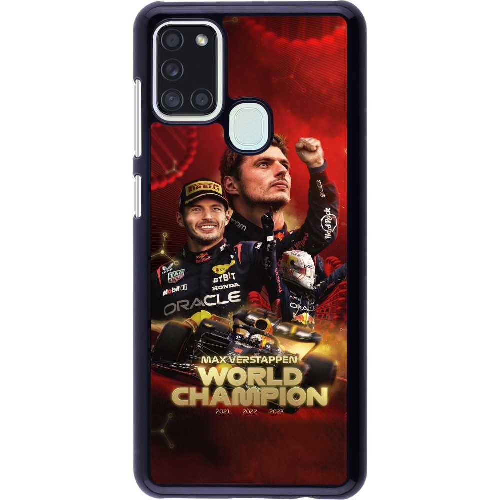 Samsung Galaxy A21s Case Hülle - Max Verstappen Champion 2023