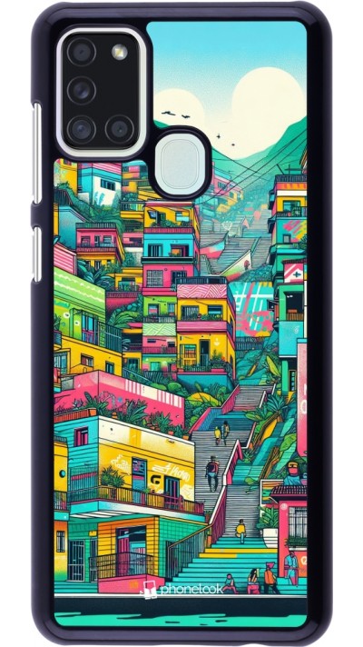 Samsung Galaxy A21s Case Hülle - Medellin Comuna 13 Kunst