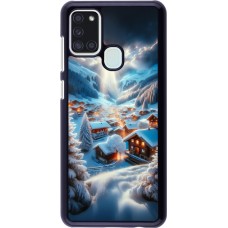 Samsung Galaxy A21s Case Hülle - Berg Schnee Licht