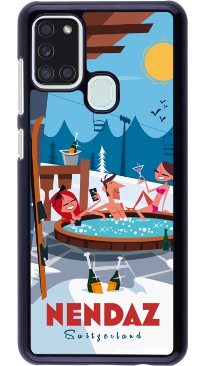 Samsung Galaxy A21s Case Hülle - Nendaz Mountain Jacuzzi