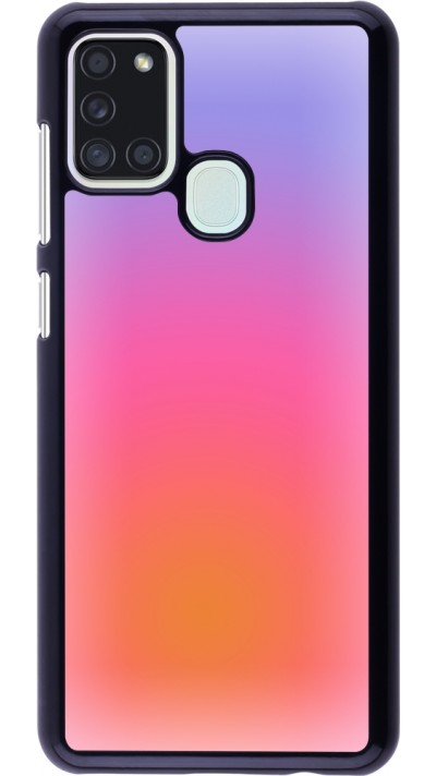 Samsung Galaxy A21s Case Hülle - Orange Pink Blue Gradient