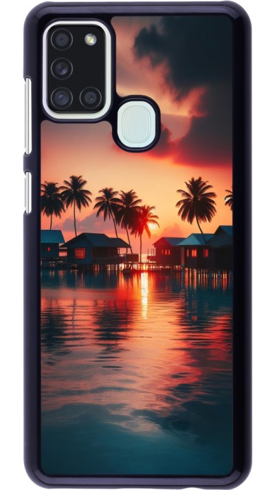 Samsung Galaxy A21s Case Hülle - Paradies Malediven