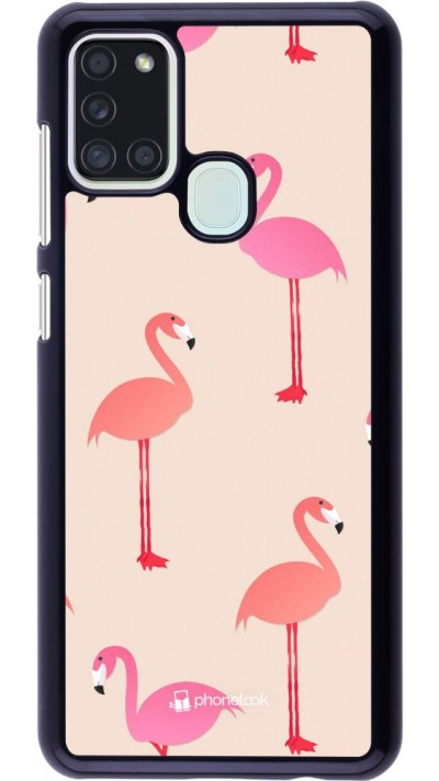 Hülle Samsung Galaxy A21s - Pink Flamingos Pattern