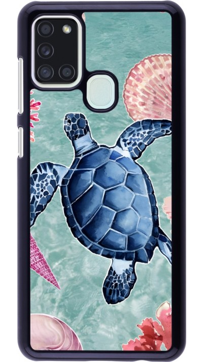 Samsung Galaxy A21s Case Hülle - Preppy Turtle