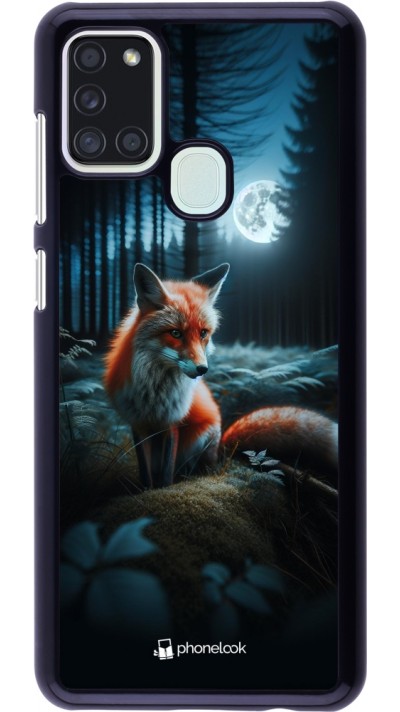 Samsung Galaxy A21s Case Hülle - Fuchs Mond Wald