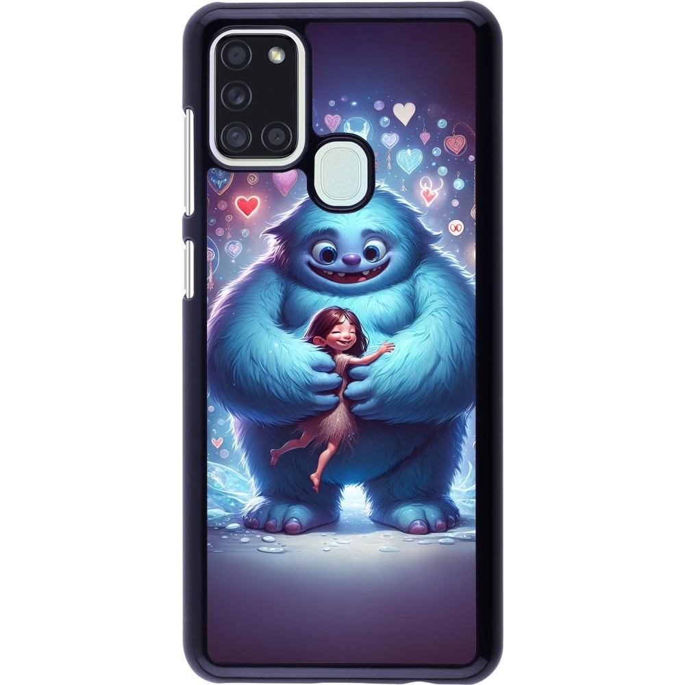 Samsung Galaxy A21s Case Hülle - Valentin 2024 Flauschige Liebe