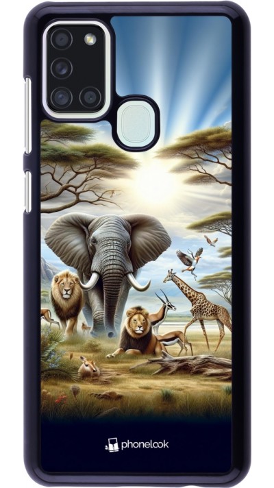 Samsung Galaxy A21s Case Hülle - Afrikanisches Wildleben