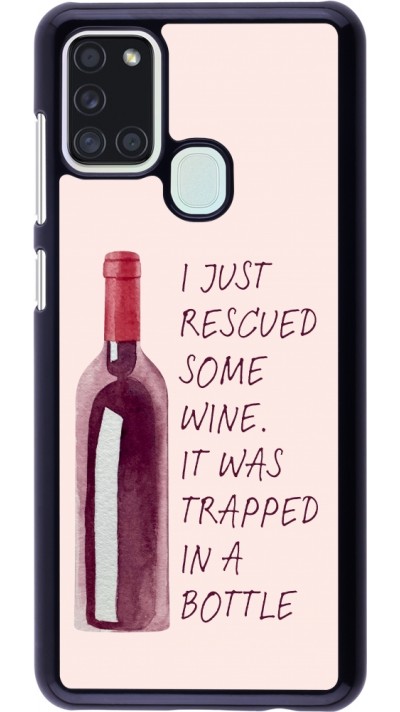 Samsung Galaxy A21s Case Hülle - I just rescued some wine