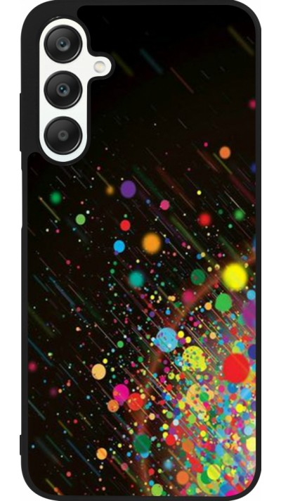 Samsung Galaxy A25 Case Hülle - Silikon schwarz Abstract Bubble Lines