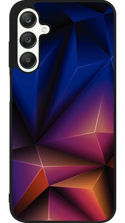 Samsung Galaxy A25 Case Hülle - Silikon schwarz Abstract Triangles 