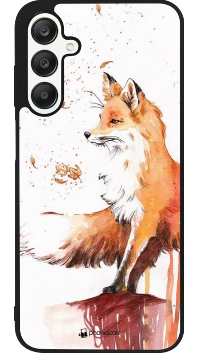 Samsung Galaxy A25 Case Hülle - Silikon schwarz Autumn 21 Fox