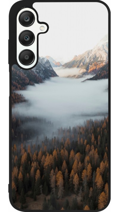 Samsung Galaxy A25 Case Hülle - Silikon schwarz Autumn 22 forest lanscape