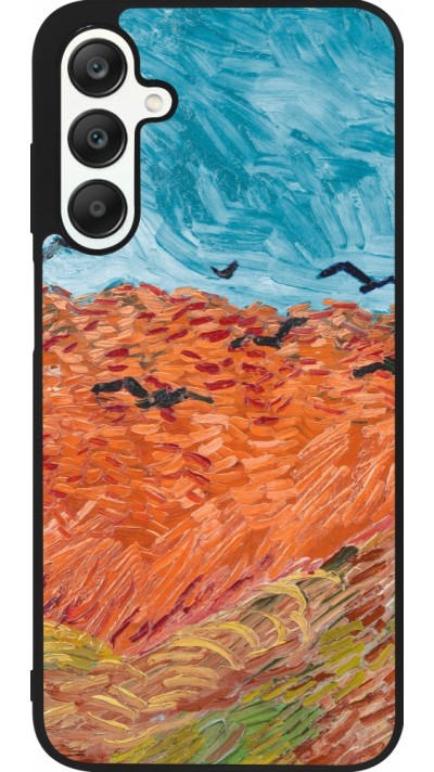 Samsung Galaxy A25 Case Hülle - Silikon schwarz Autumn 22 Van Gogh style