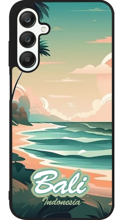 Samsung Galaxy A25 Case Hülle - Silikon schwarz Bali Landscape