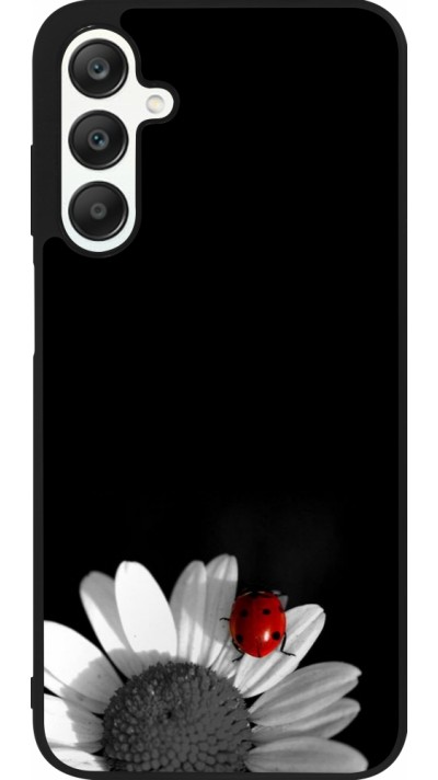 Samsung Galaxy A25 Case Hülle - Silikon schwarz Black and white Cox