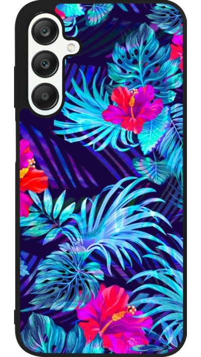 Samsung Galaxy A25 Case Hülle - Silikon schwarz Blue Forest