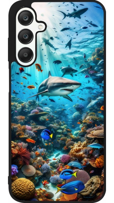 Samsung Galaxy A25 Case Hülle - Silikon schwarz Bora Bora Meer und Wunder