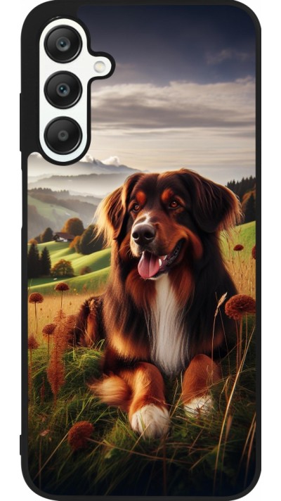 Samsung Galaxy A25 Case Hülle - Silikon schwarz Hund Land Schweiz