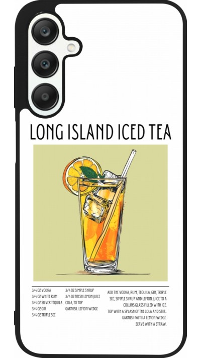 Samsung Galaxy A25 Case Hülle - Silikon schwarz Cocktail Rezept Long Island Ice Tea