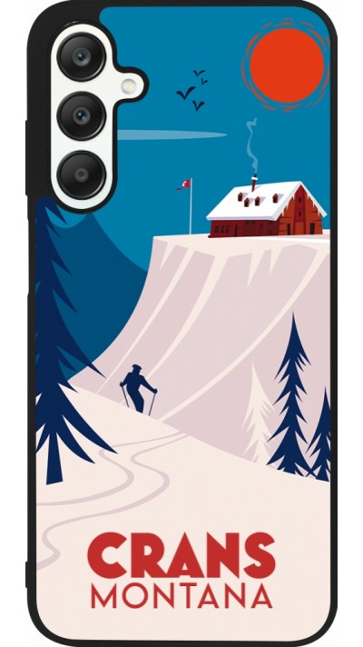 Samsung Galaxy A25 Case Hülle - Silikon schwarz Crans-Montana Cabane