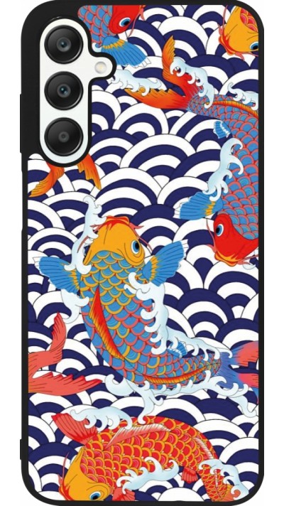 Samsung Galaxy A25 Case Hülle - Silikon schwarz Easter 2023 japanese fish