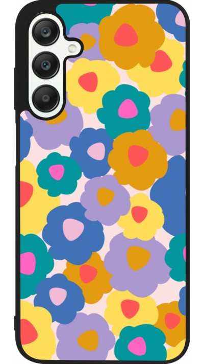 Samsung Galaxy A25 Case Hülle - Silikon schwarz Easter 2024 flower power