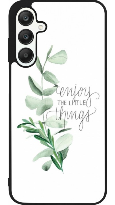 Samsung Galaxy A25 Case Hülle - Silikon schwarz Enjoy the little things