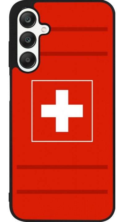 Samsung Galaxy A25 Case Hülle - Silikon schwarz Euro 2020 Switzerland