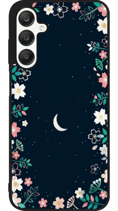 Samsung Galaxy A25 Case Hülle - Silikon schwarz Flowers space