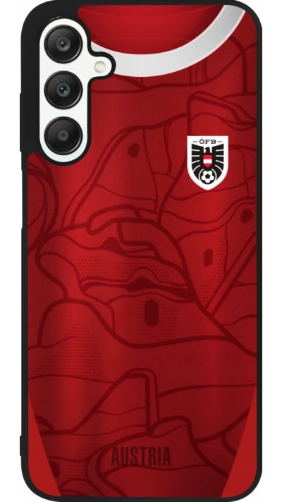 Samsung Galaxy A25 Case Hülle - Silikon schwarz Austria personalisierbares Fussballtrikot