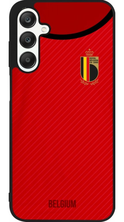 Samsung Galaxy A25 Case Hülle - Silikon schwarz Belgien 2022 personalisierbares Fußballtrikot